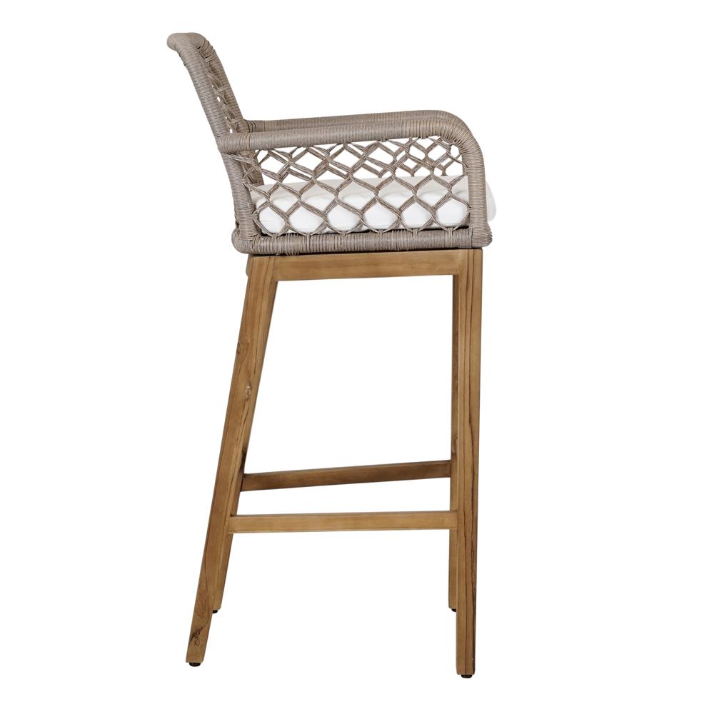 Paulo Outdoor Bar Stool Gray. Picture 3