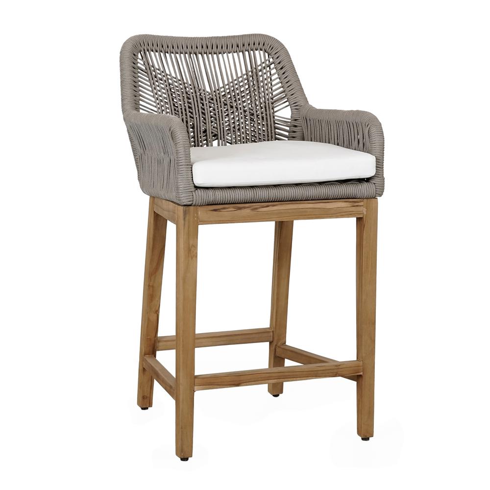 Marley Outdoor Counter Stool Ash Gray. Picture 1