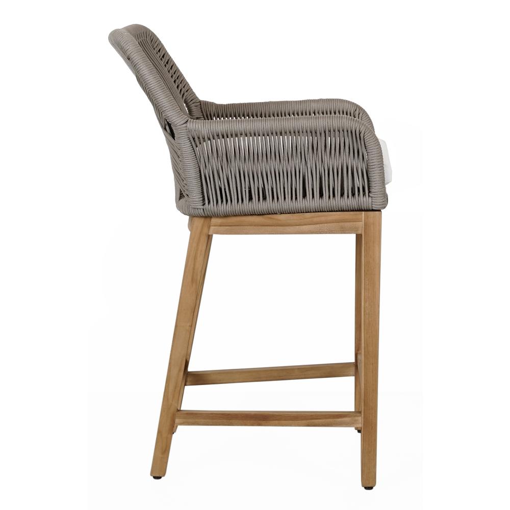 Marley Outdoor Counter Stool Ash Gray. Picture 3