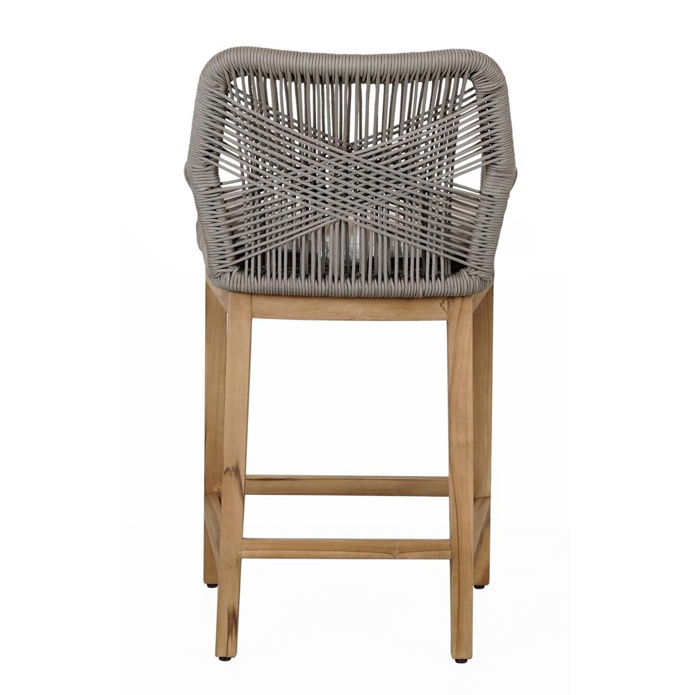 Marley Outdoor Counter Stool Ash Gray. Picture 4