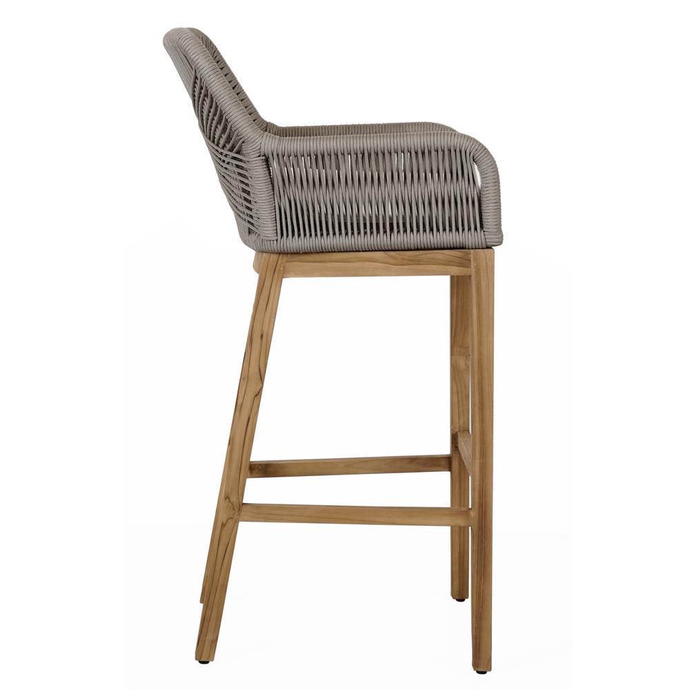 Marley Outdoor Bar Stool Ash Gray. Picture 4