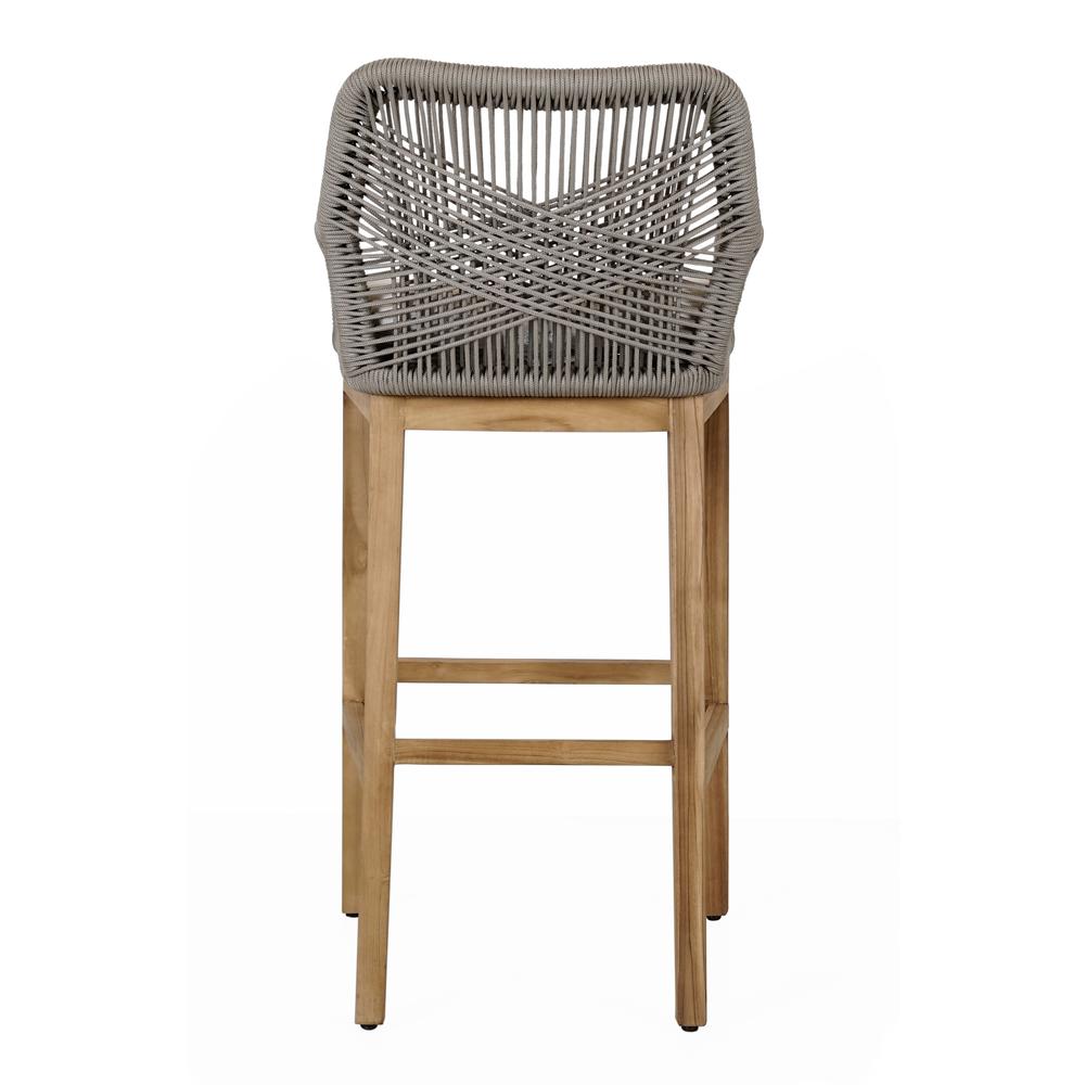 Marley Outdoor Bar Stool Ash Gray. Picture 5