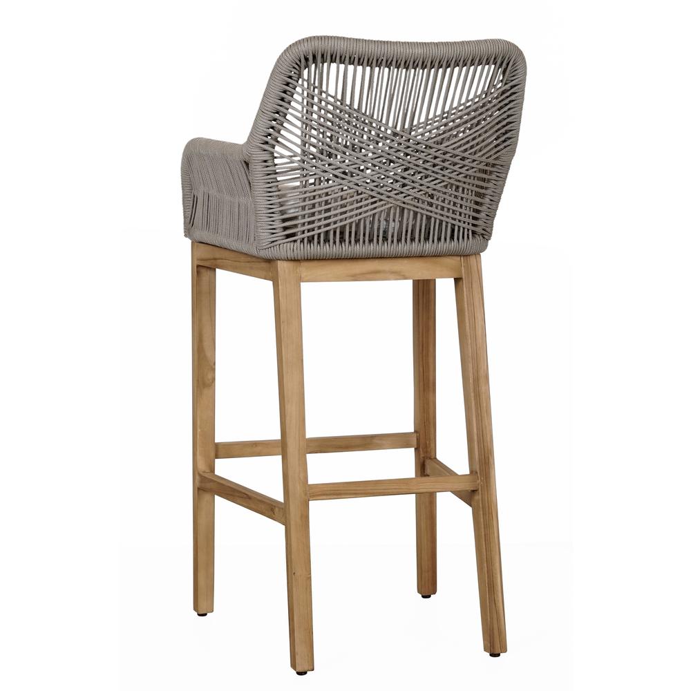Marley Outdoor Bar Stool Ash Gray. Picture 8