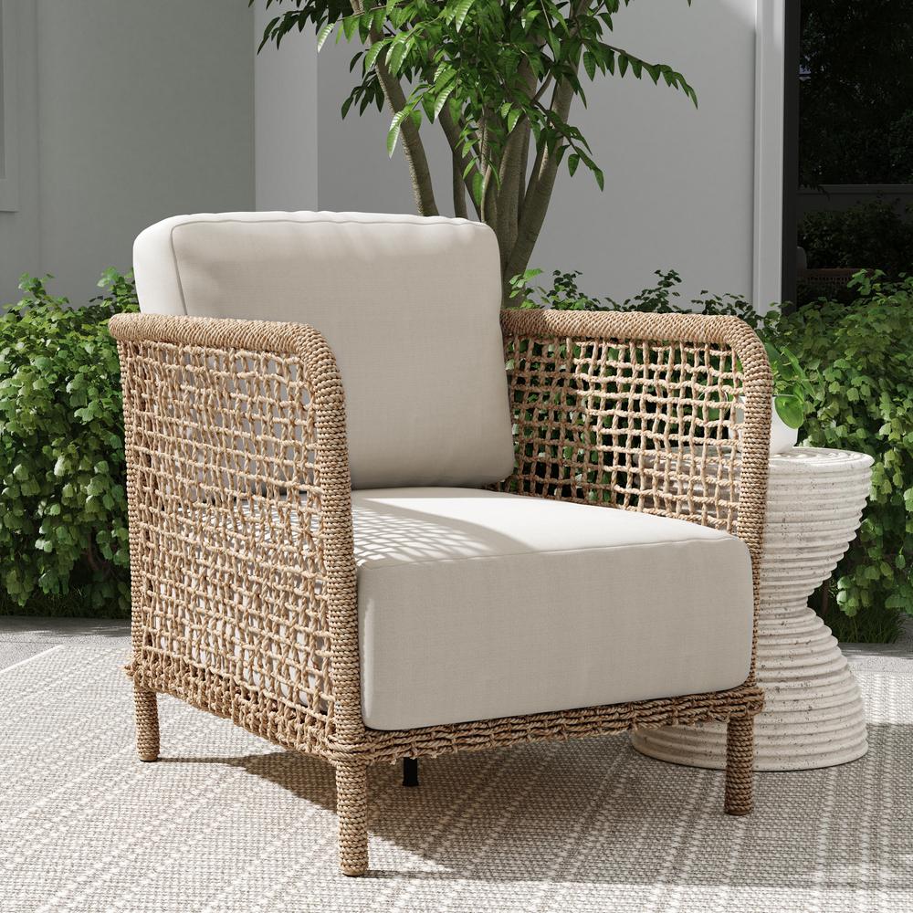 Brisbane Outdoor Accent Chair Natural. Picture 8