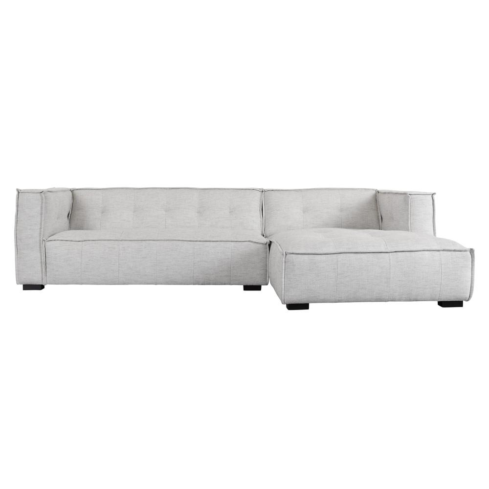 Element Two-Piece Modern Beige Sectional Sofa. Picture 2