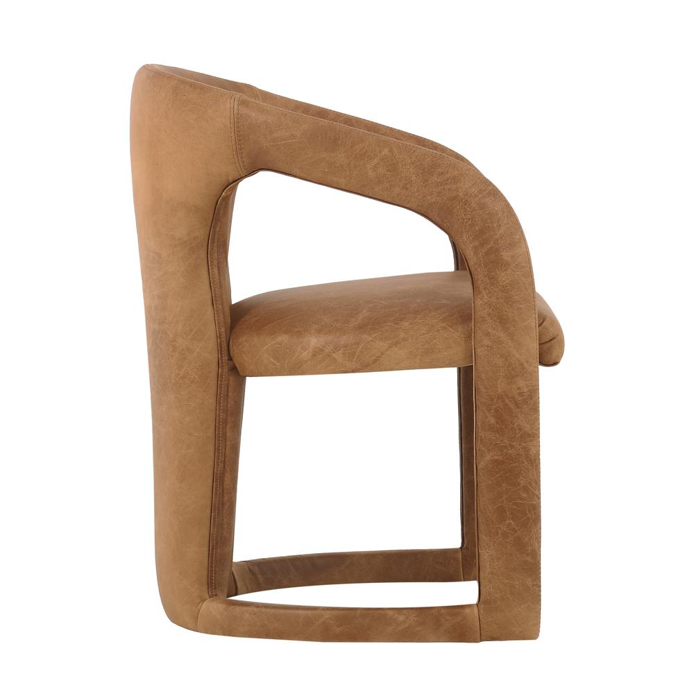 Archie Dining Chair in Tan. Picture 3