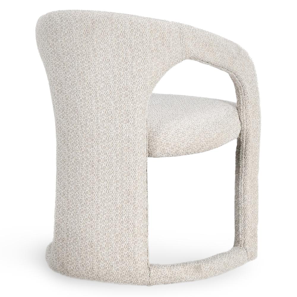 Archie Dining Chair in Ivory. Picture 4
