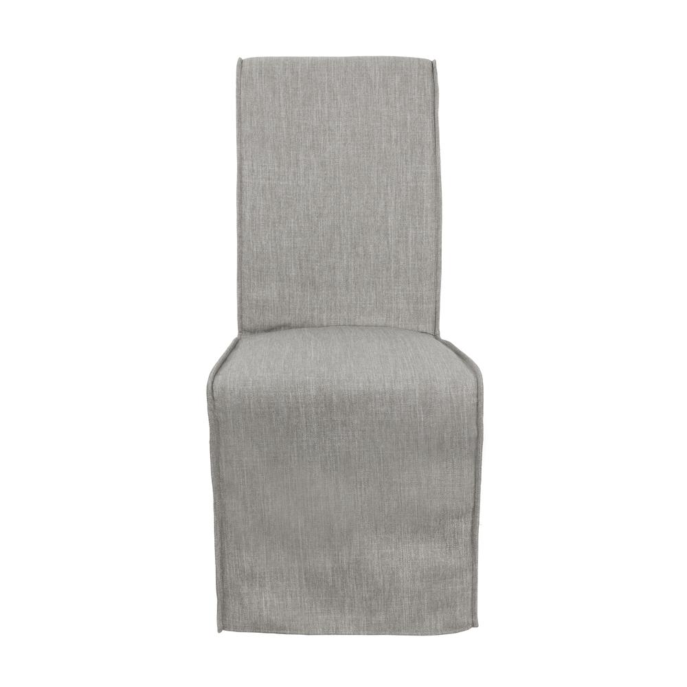 Jordan Upholstered Fabric Dining Chair Cool Gray Set of 2. Picture 2