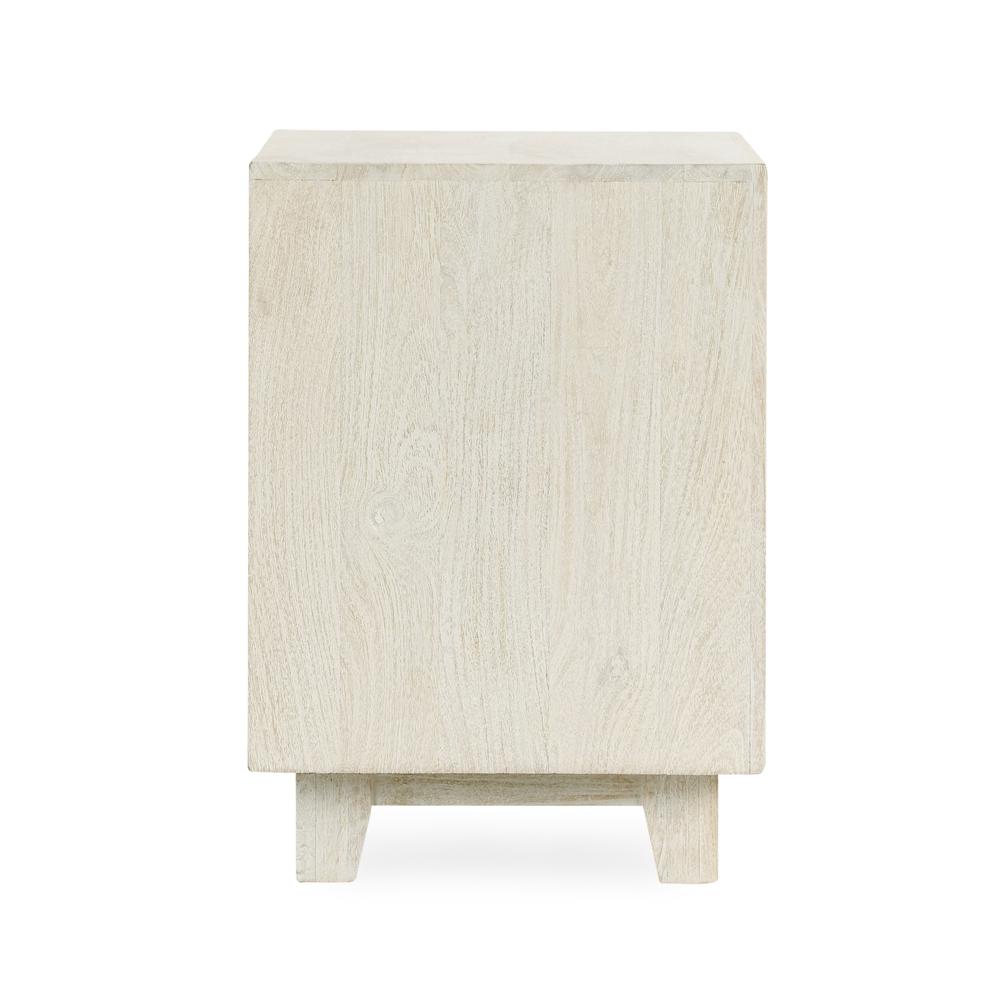 Reece One-Drawer Mango Wood Nightstand in Sand. Picture 3