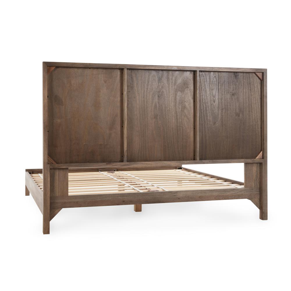 Jensen Mango Wood California King Bed in Taupe. Picture 4
