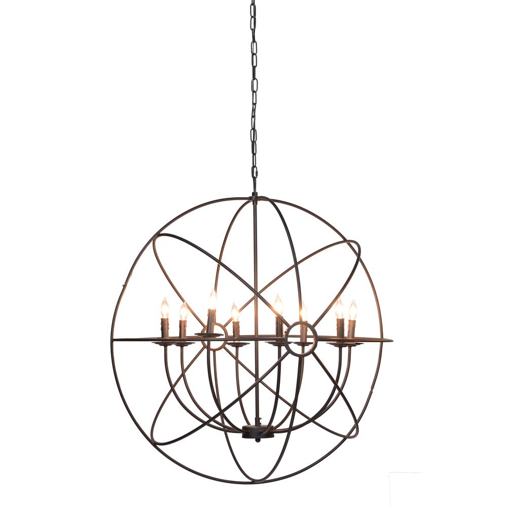 Voltaire 8-Light Globe Chandelier By Kosas Home. Picture 1