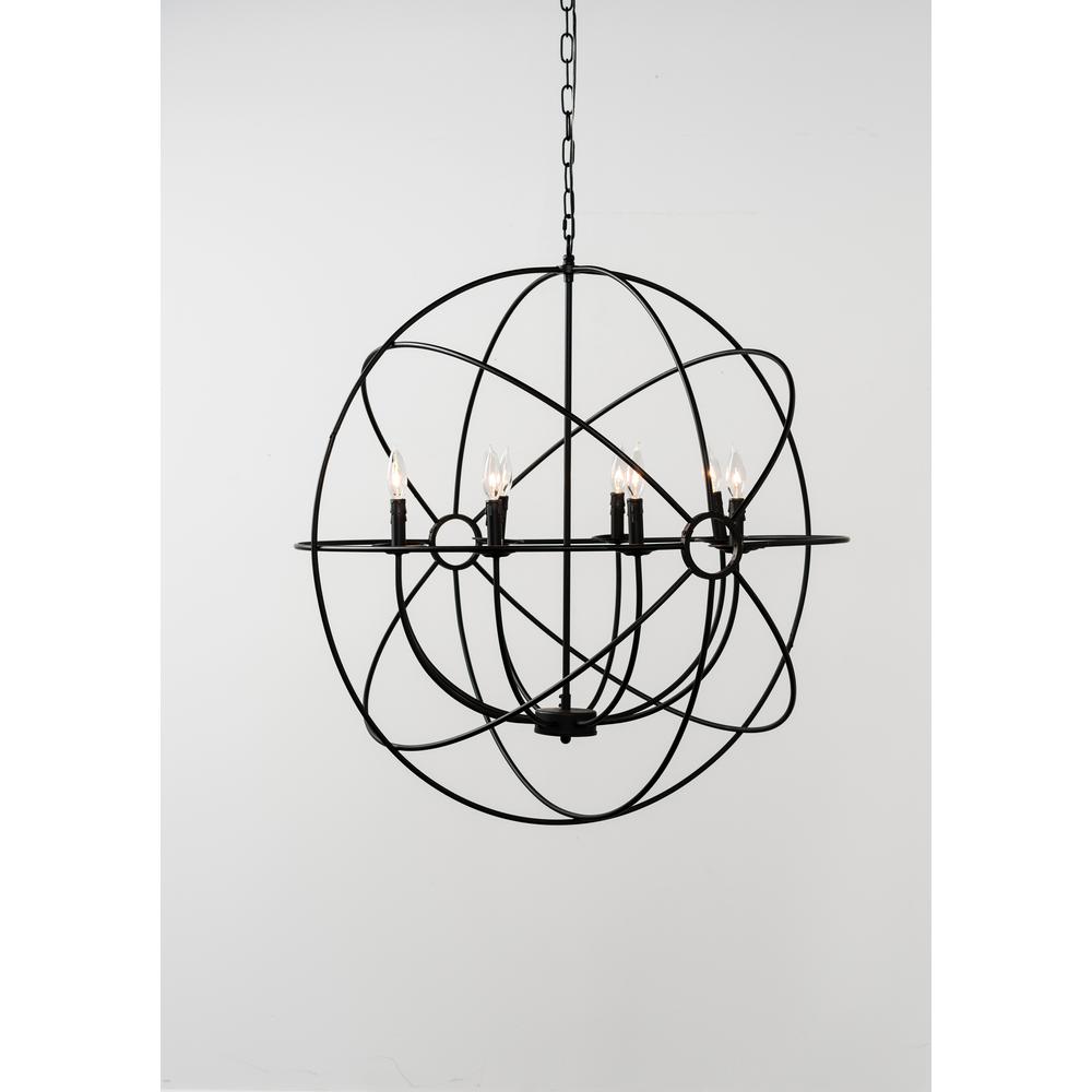 Voltaire 8-Light Globe Chandelier By Kosas Home. Picture 4