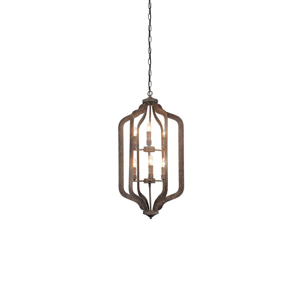 Esther 6-Light Chandelier Medium by Kosas Home. Picture 1