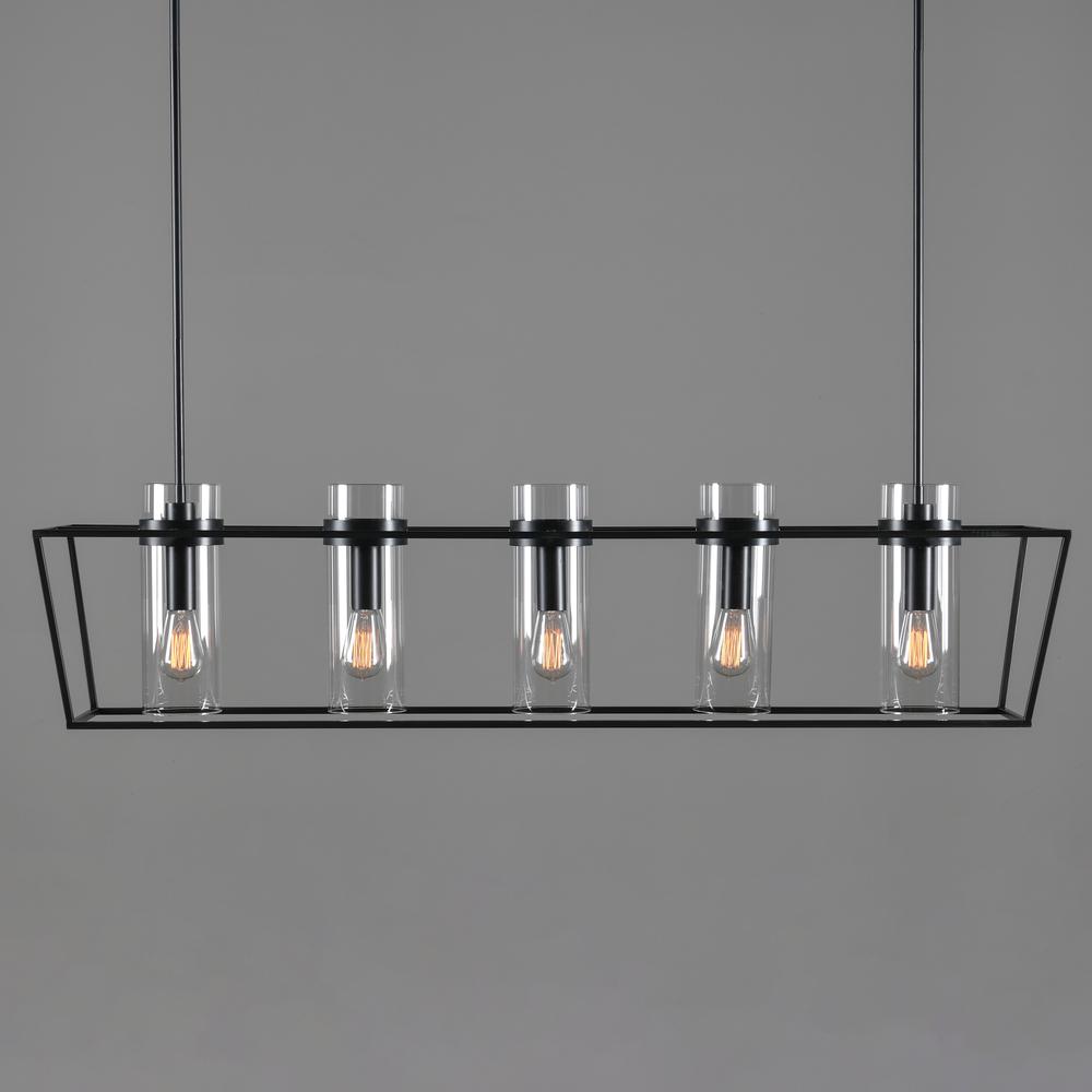 Shiori 5-Light Rectangle Chandelier by Kosas Home. Picture 1