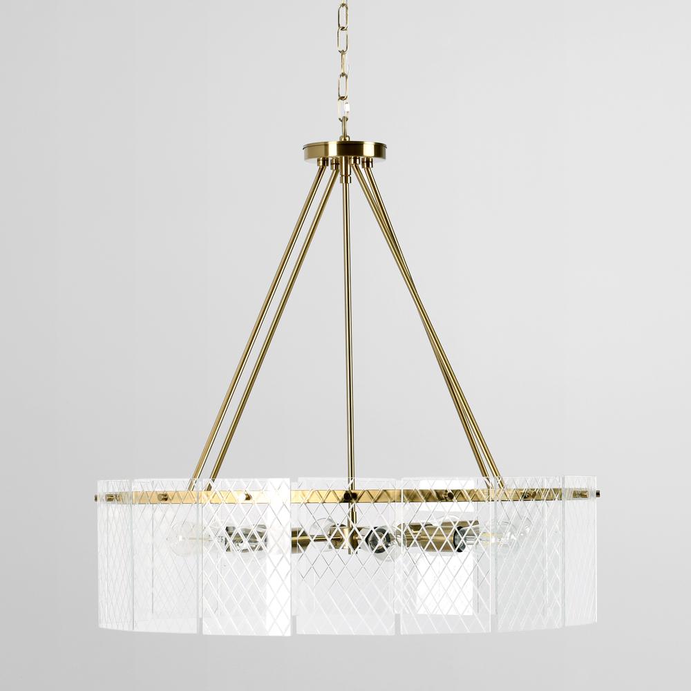 Apfel 3-Light Chandelier by Kosas Home. Picture 8