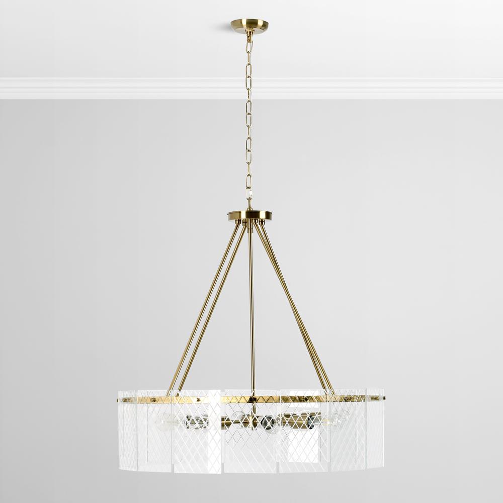 Apfel 3-Light Chandelier by Kosas Home. Picture 9