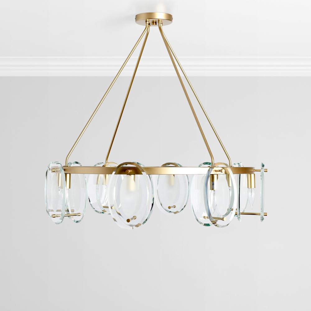 Gina 8-Light Gold Chandelier. Picture 1