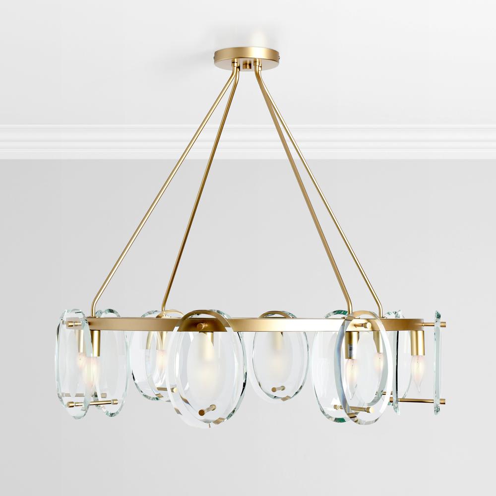 Gina 8-Light Gold Chandelier. Picture 3