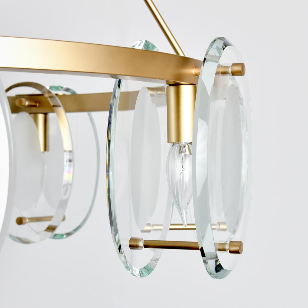 Gina 8-Light Gold Chandelier. Picture 4