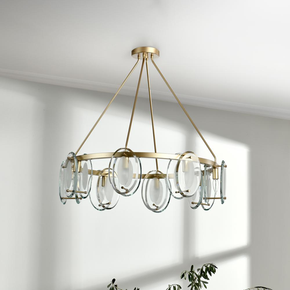 Gina 8-Light Gold Chandelier. Picture 6