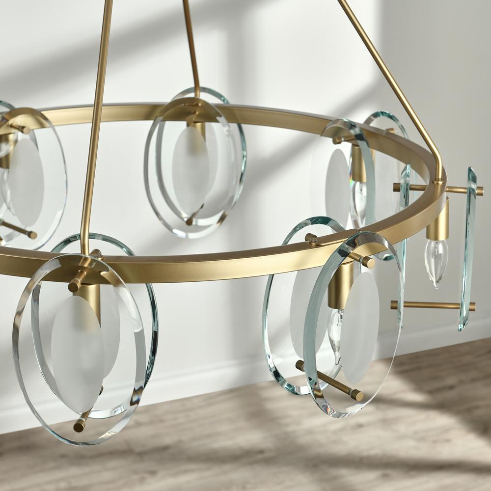 Gina 8-Light Gold Chandelier. Picture 8