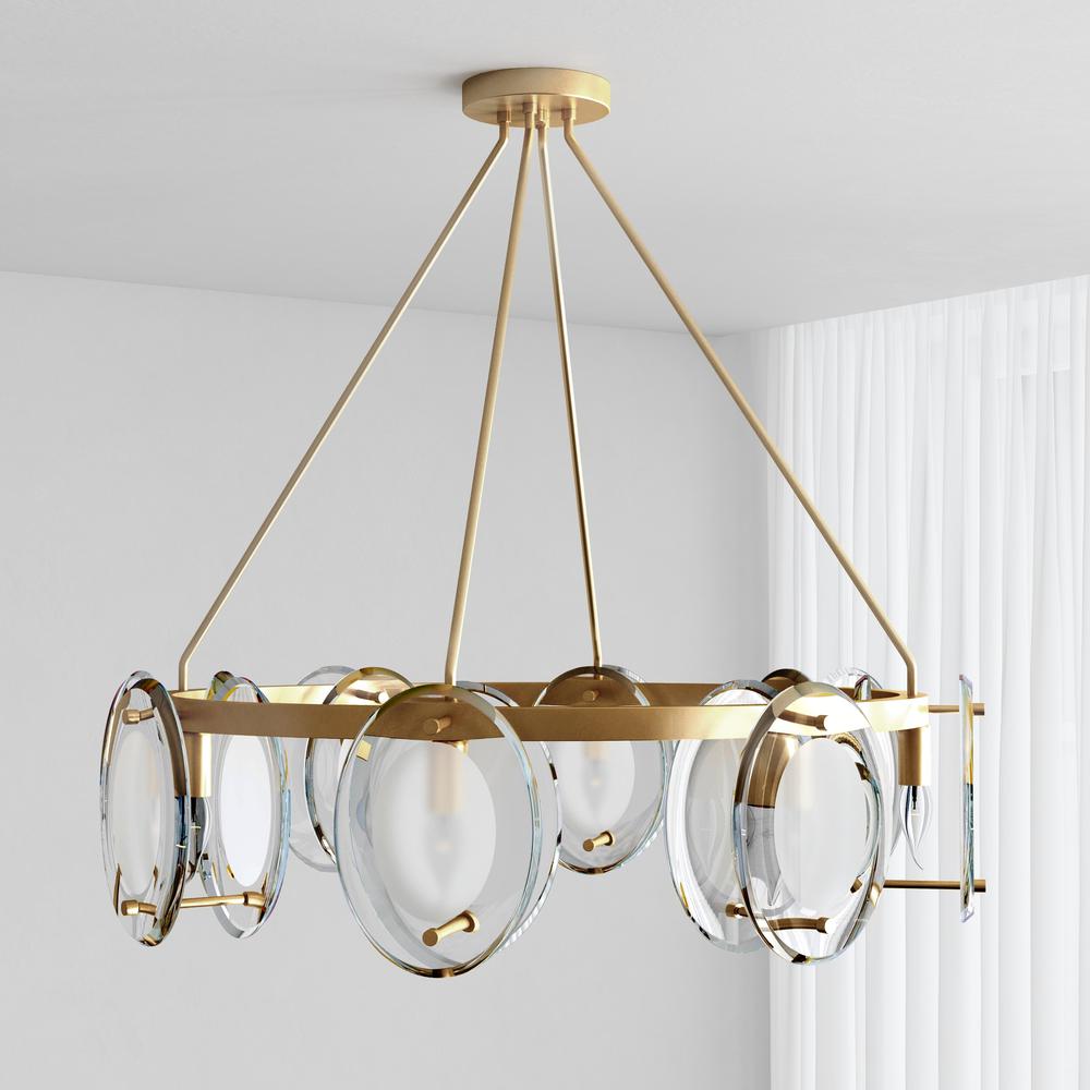 Gina 8-Light Gold Chandelier. Picture 7