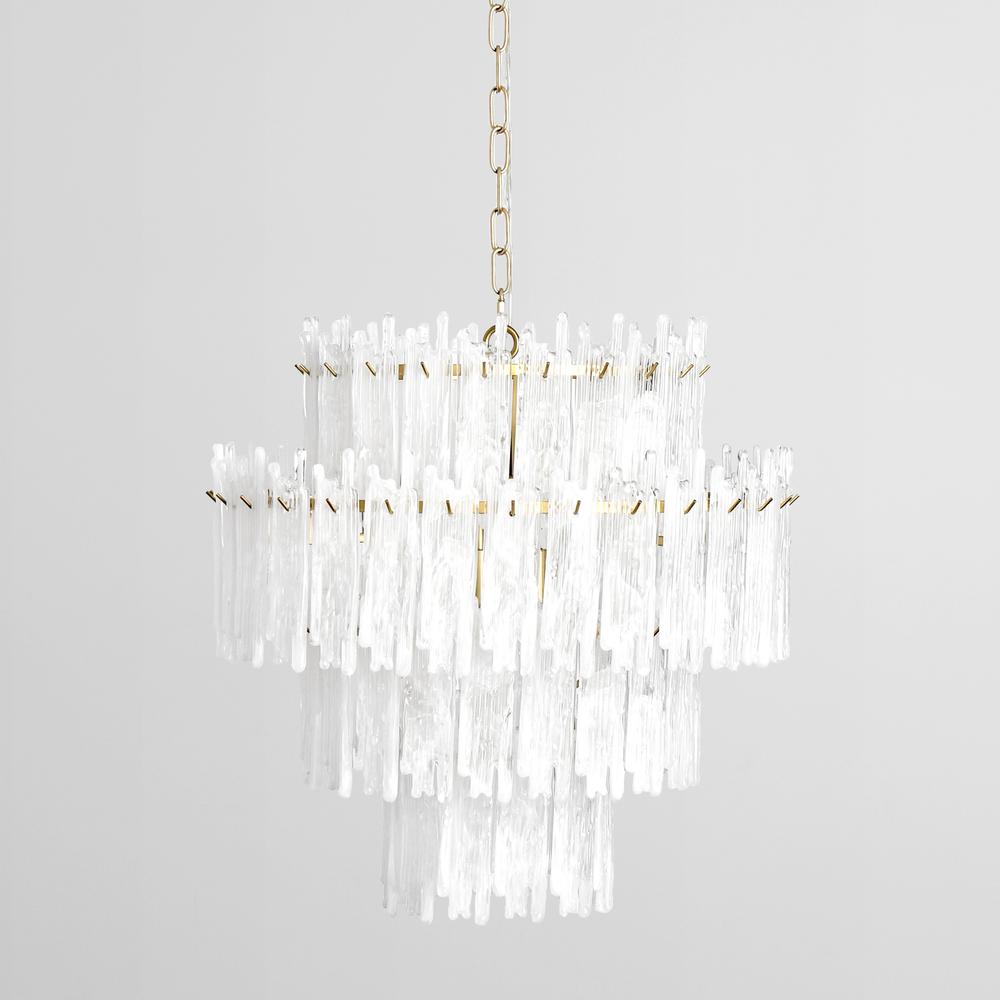 Everly 7-Light Round Glass Chandelier. Picture 1