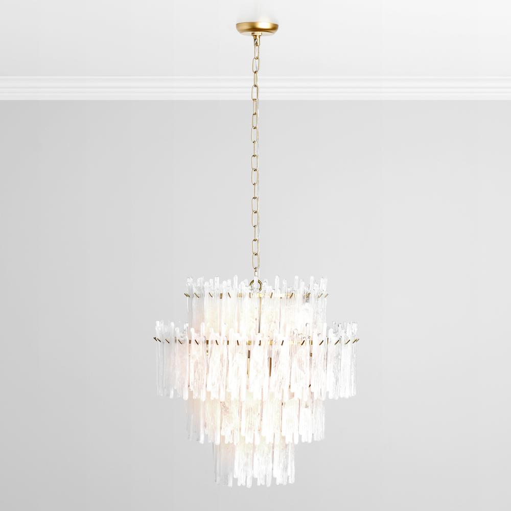 Everly 7-Light Round Glass Chandelier. Picture 2