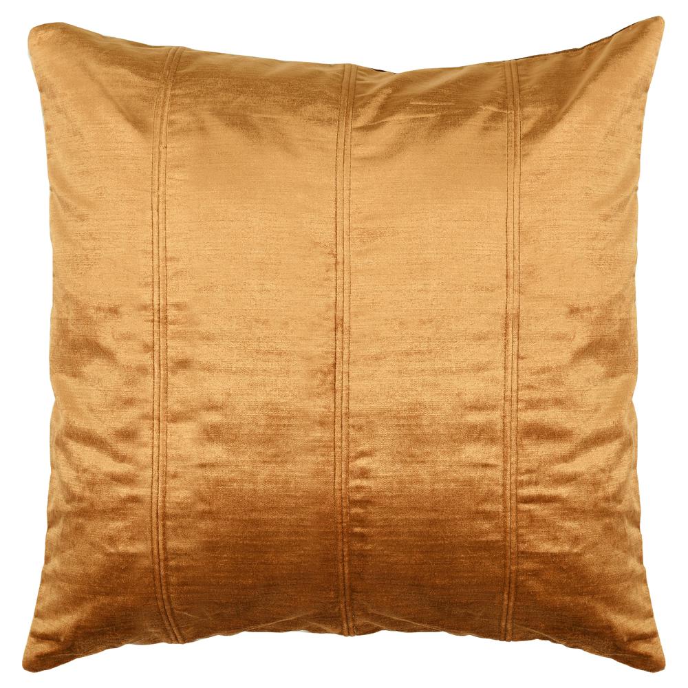 Kosas Home Viva Velvet Pillow Golden Copper 20x20. Picture 1