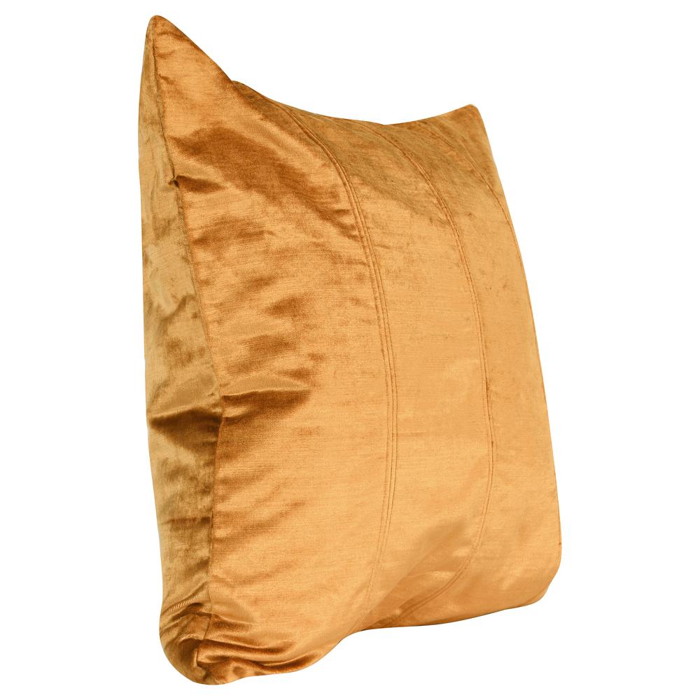 Kosas Home Viva Velvet Pillow Golden Copper 20x20. Picture 4