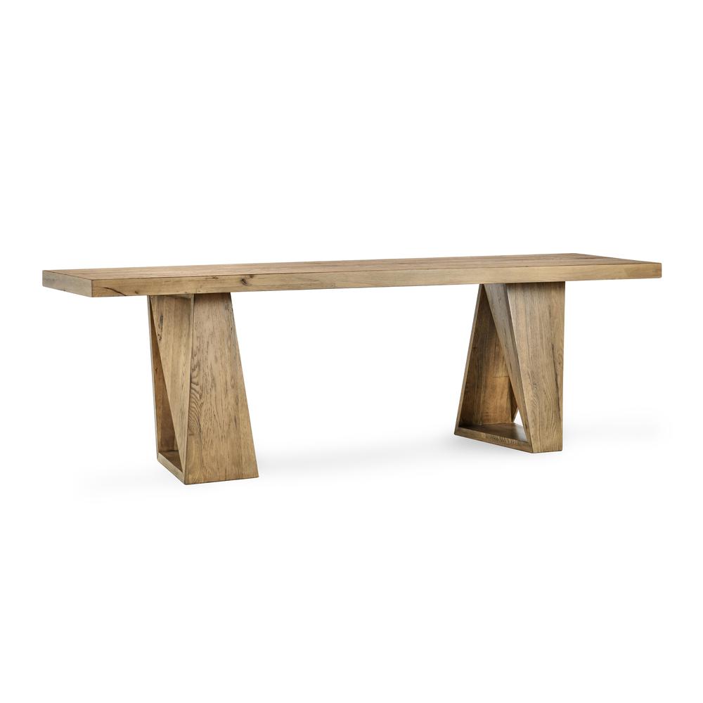 Arleth 94" Oak Console Table in Natural Oak. Picture 1