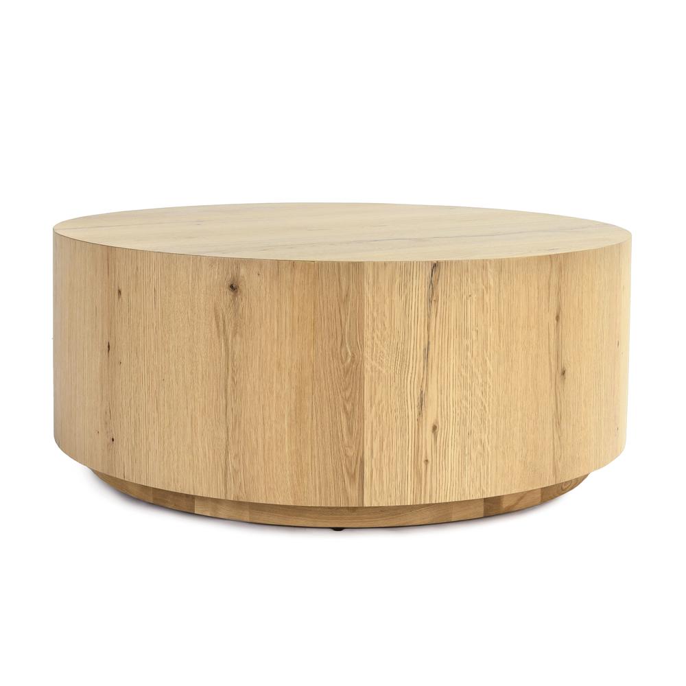 Layne 42" Round Coffee Table in Natural. Picture 1
