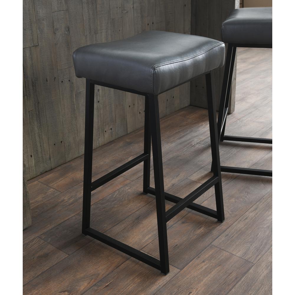 Amber 26" Counter Stool Smokey Grey (Set of 2). Picture 4
