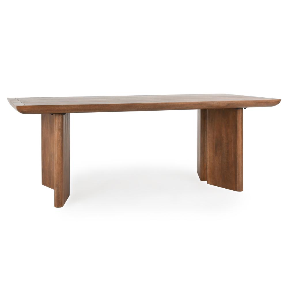 Selena 84" Mango Wood Dining Table in  Umber. Picture 1