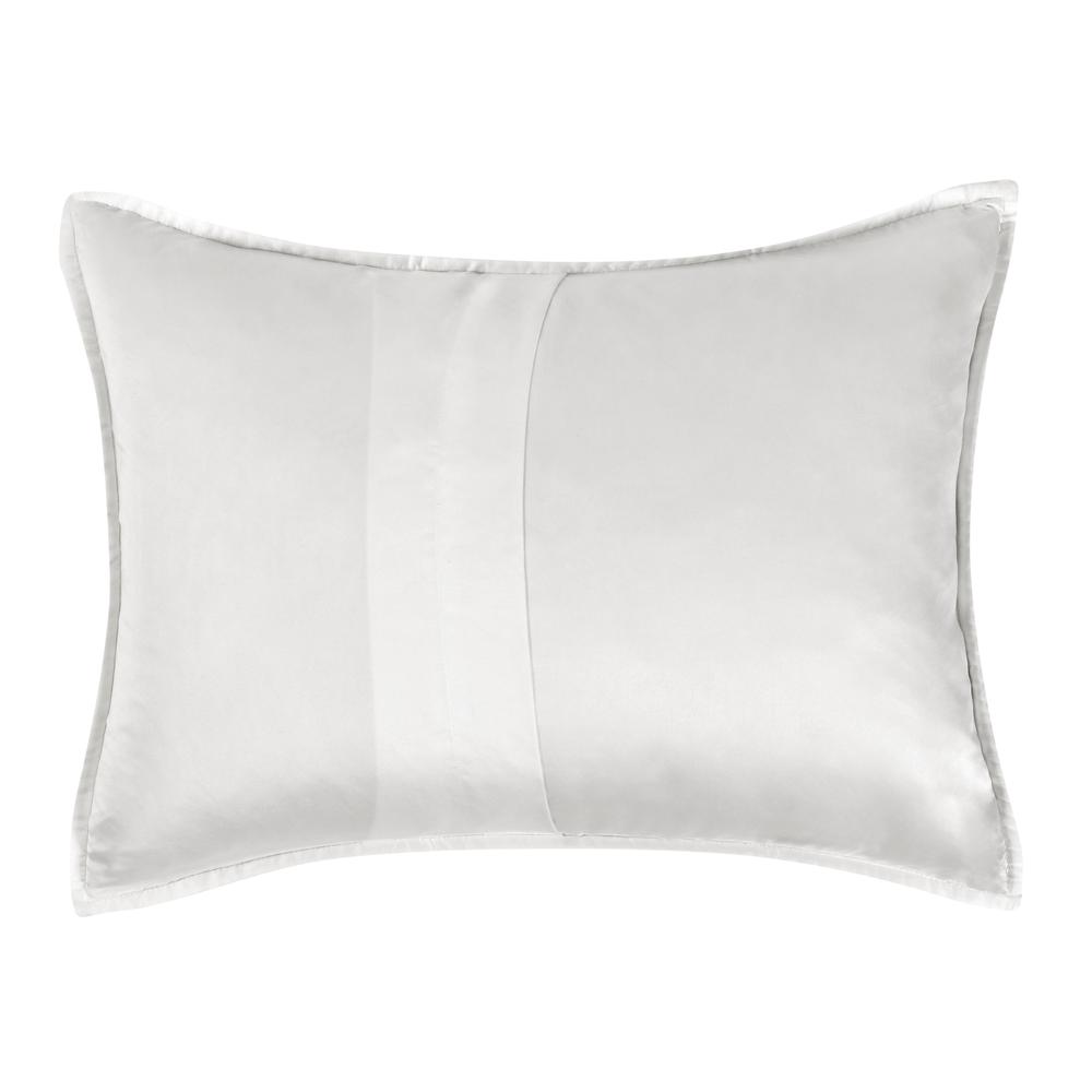 Winthrop 100% Sateen White Standard Sham by Kosas Home White. Picture 2