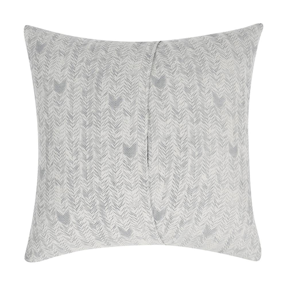 Lana 100% Cotton Gray Embroidered Sham. Picture 2