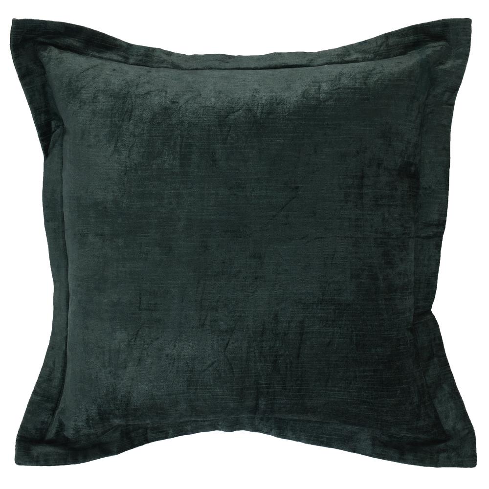 Kosas Home Bryce Velvet 22-inch Square Throw Pillow, Emerald. Picture 1