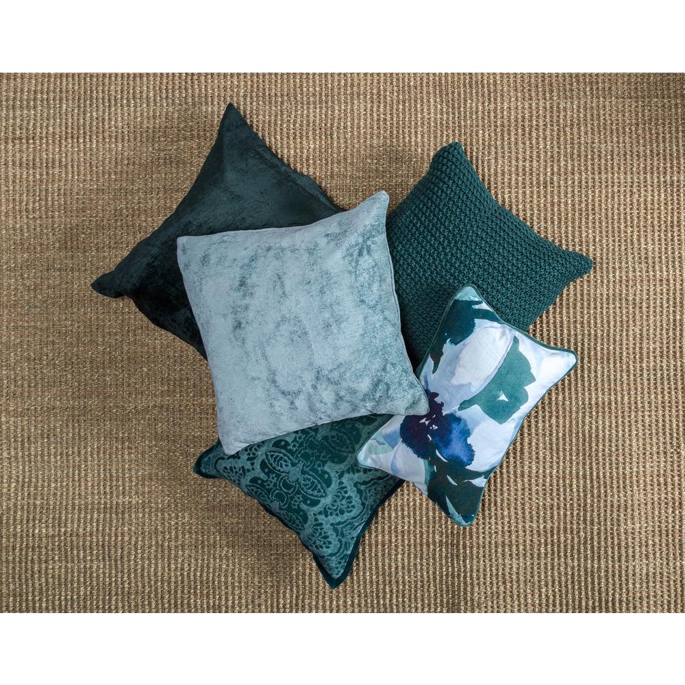 Kosas Home Bryce Velvet 22-inch Square Throw Pillow, Emerald. Picture 2