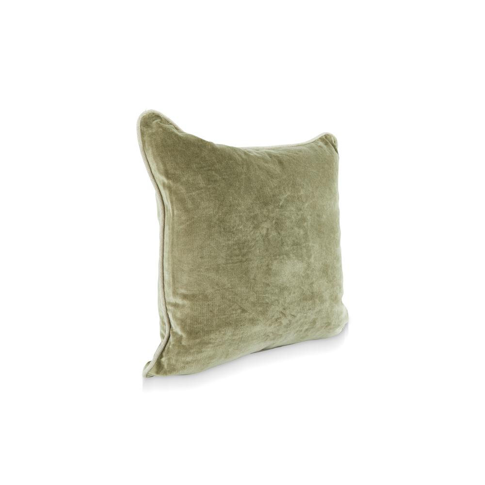 Kosas Home Harriet Velvet 18-inch Square Throw Pillow,  Moss. Picture 2