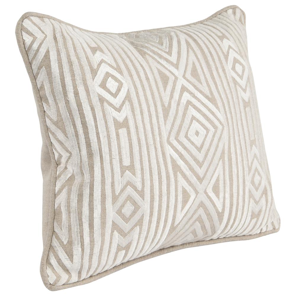Adrie 12" x 16" Throw Pillow in Ivory by Kosas Home. Picture 1