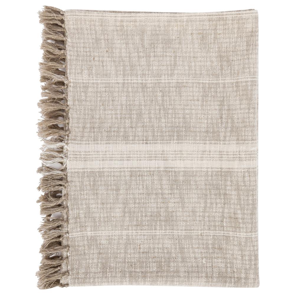 Lea 50"x 70" Throw Blanket in Ivory by Kosas Home. Picture 3