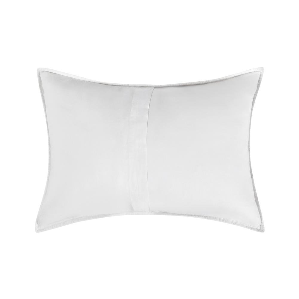 Hailee 100% Cotton White Standard Sham with Silvadur Tech by Kosas Home. Picture 2