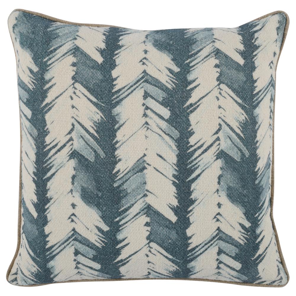 Eloa 20" Throw Pillow in Blue. Picture 1