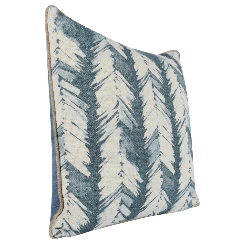 Eloa 20" Throw Pillow in Blue by Kosas Home. Picture 5