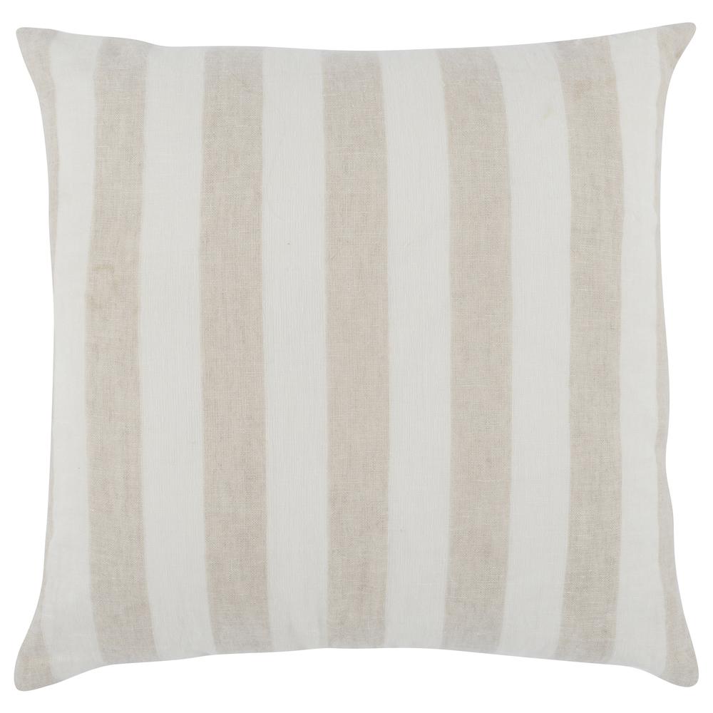 Atty 26" Square Throw Pillow, Ivory Natural. Picture 1