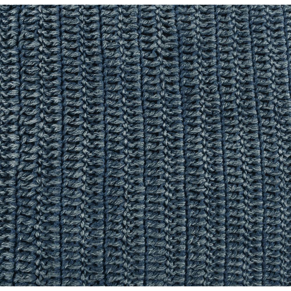 Kosas Home Marcie Knitted 22" Throw Pillow, Blue. Picture 5