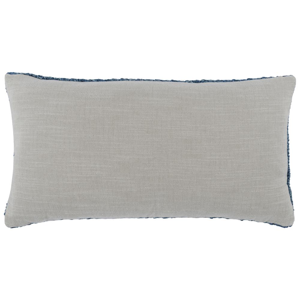 Nakeya 100% Linen 14" x 26" Throw Pillow in Blue  by Kosas Home. Picture 4