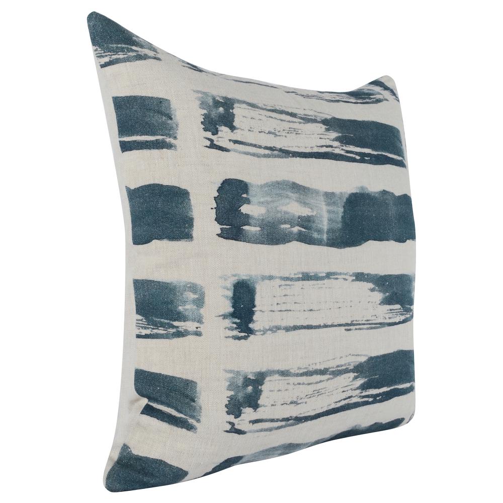 Pacifica 22"x22" Throw Pillow, Blue. Picture 3