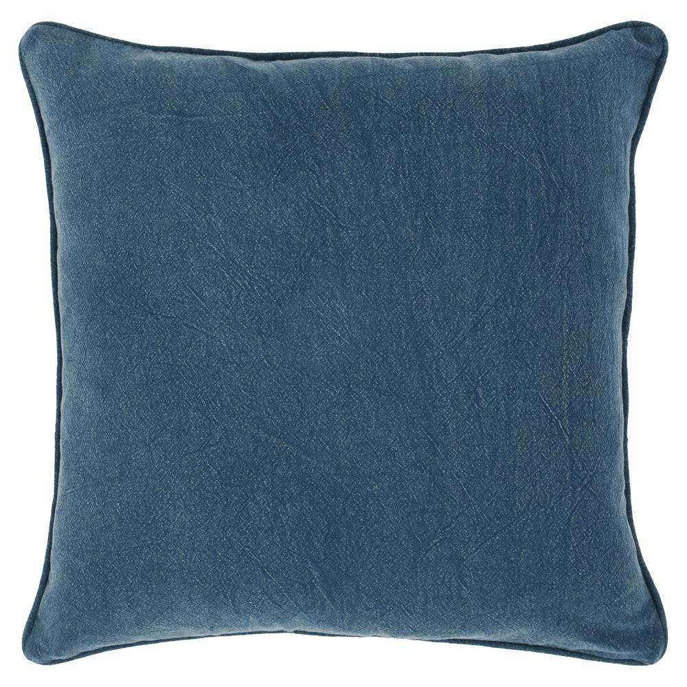 Remy 22" Square Throw Pillow, Dark Blue, by Kosas Home. Picture 3