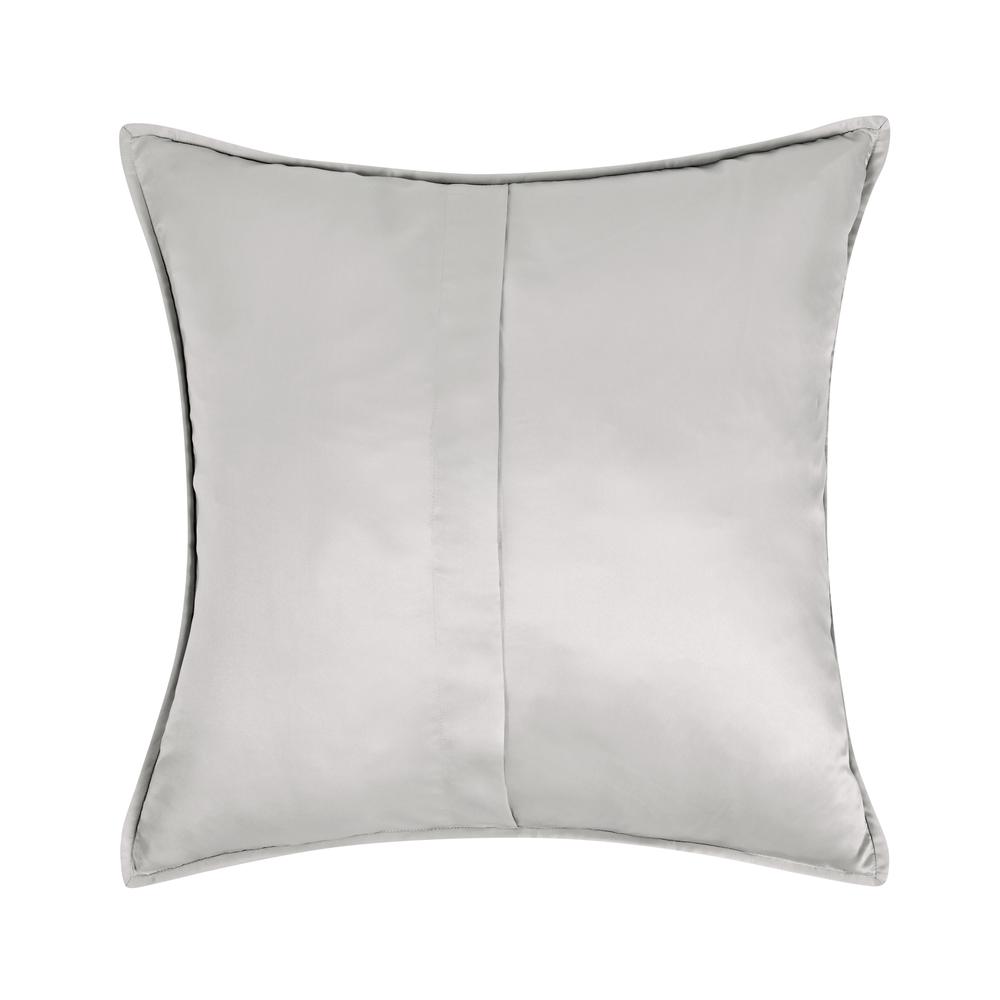 Winthrop 100% Sateen Silver Euro Sham by Kosas Home. Picture 2